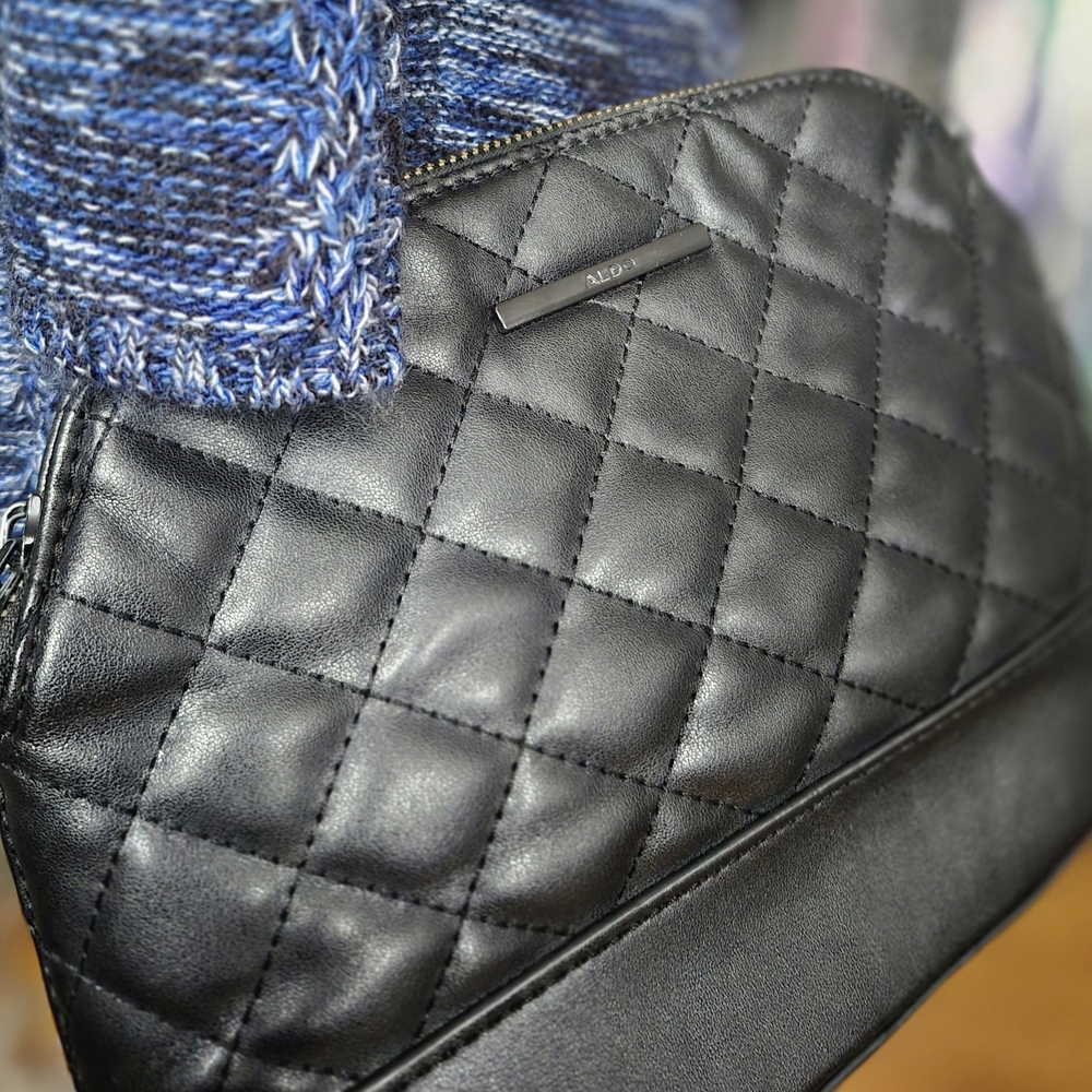 Aldo Black Quilted Women's Bag